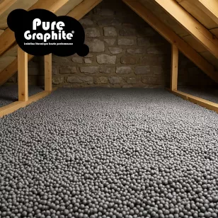 9000 L Reine Graphit® Polystyrolkugeln – Isolierung