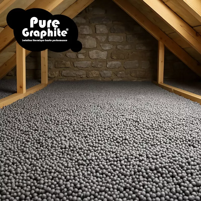 9000 L Reine Graphit® Polystyrolkugeln – Isolierung