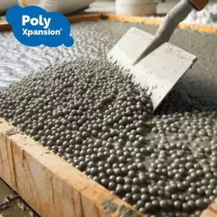Additif Adjuvant Pour Chape et Béton Allégée  - Mélange Billes de Polystyrène