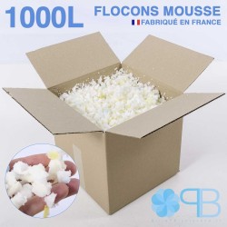 Flocons de Mousse - 1000 Litres - Rembourrage coussin, doudou, pouf.