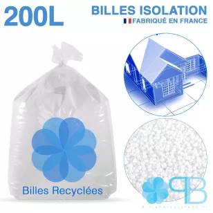 200 Liter recycelte Polystyrolkugeln zur Isolierung