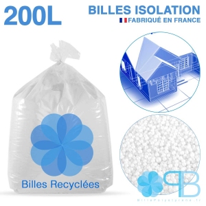 200 litres de billes de polystyrène recyclé pour isolation