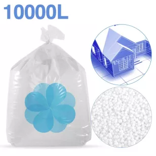 10000 litri di sfere di polistirolo riciclato per isolamento